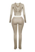 Makenna Ribbed Zip Up Hoodie & Pants SET